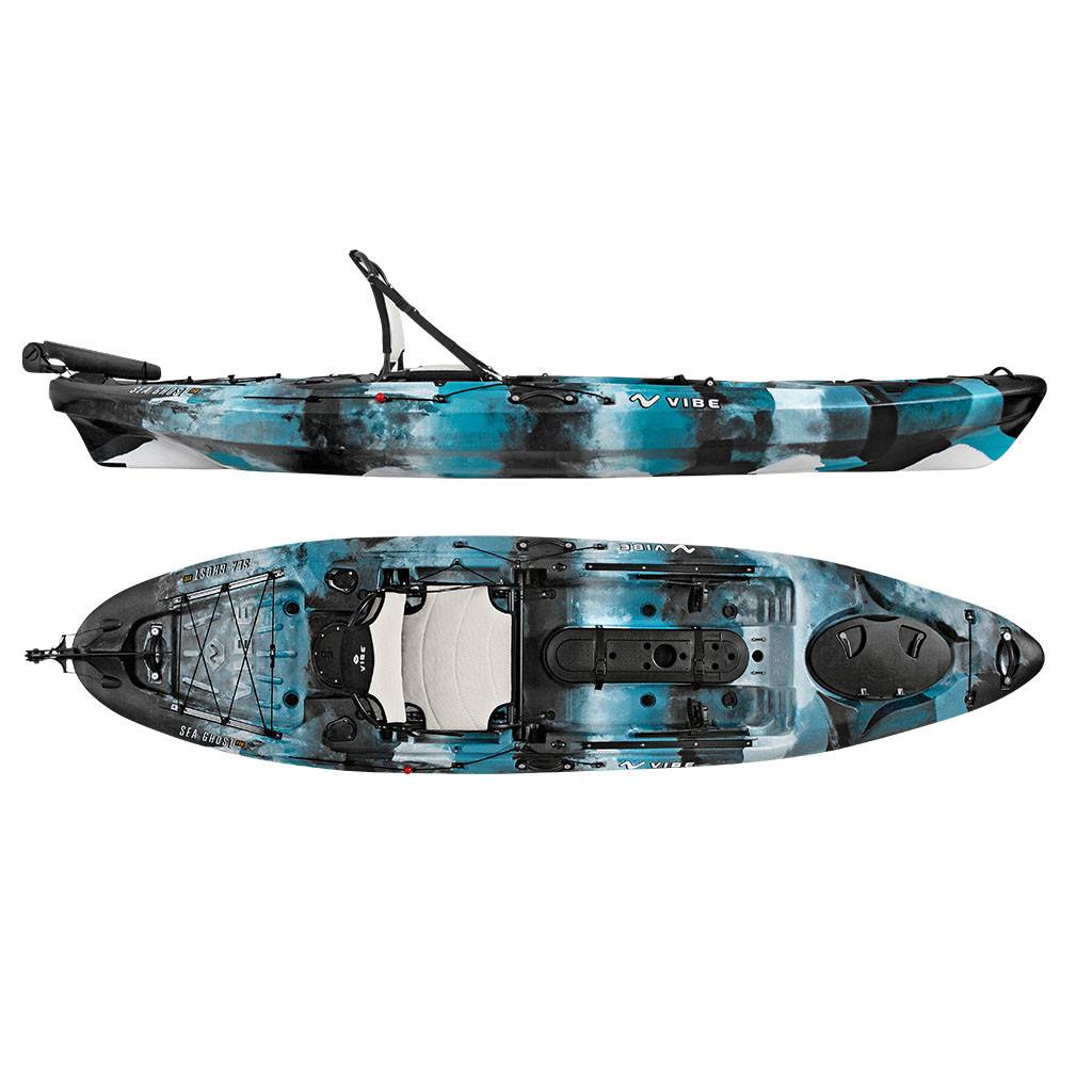 Vibe Kayaks Sea Ghost 130 13Foot Angler Sit-on-Top Kayak